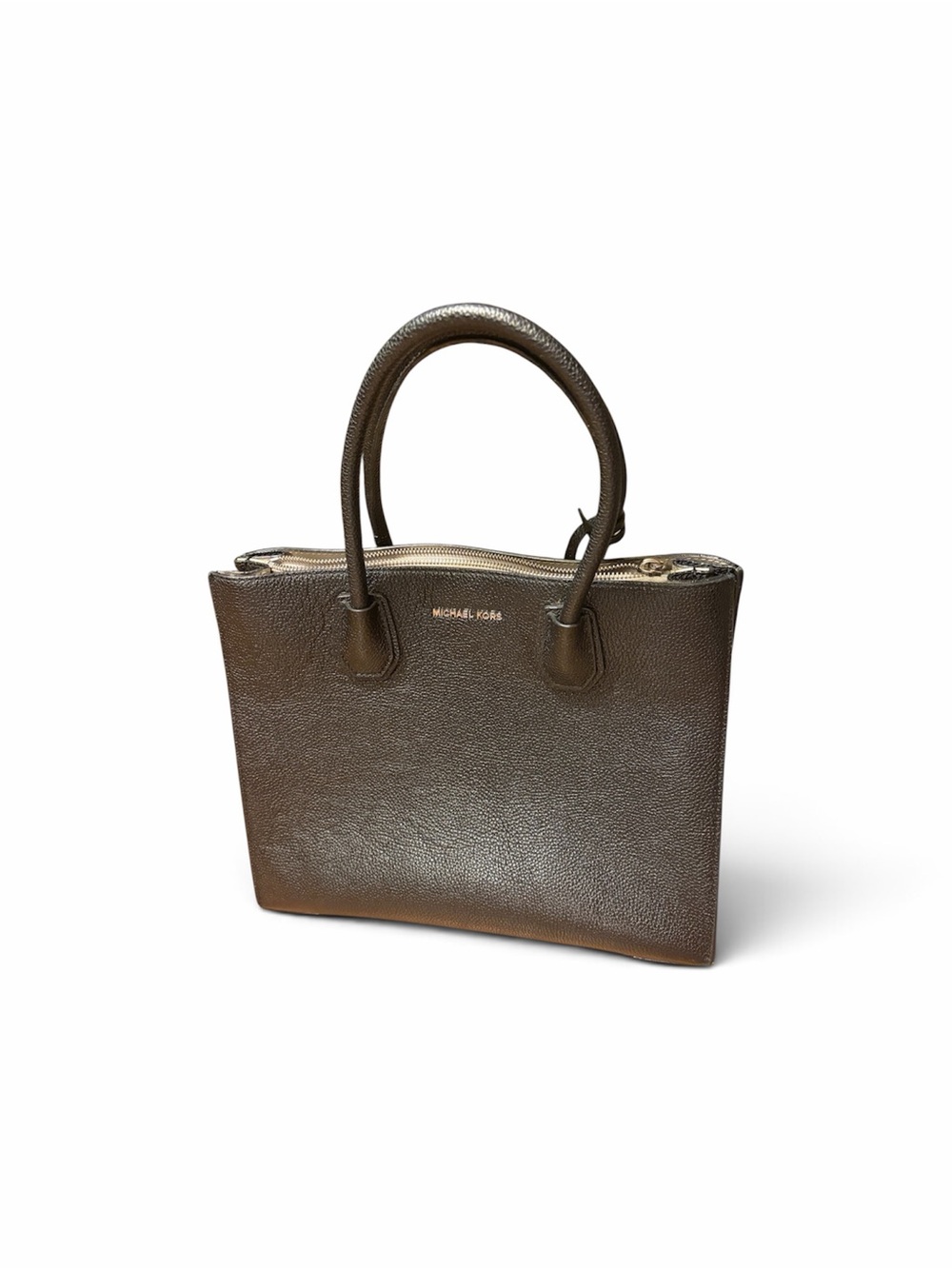 Michael Kors Dark Brown Leather Structured Satchel